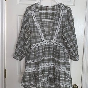 Free people plaid tunic